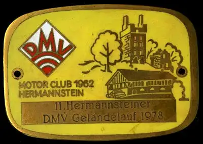 Plakette Hermannstein DMV 1978