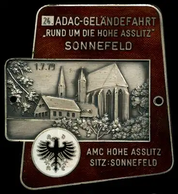 Plakette Sonnefeld 1.7.1979