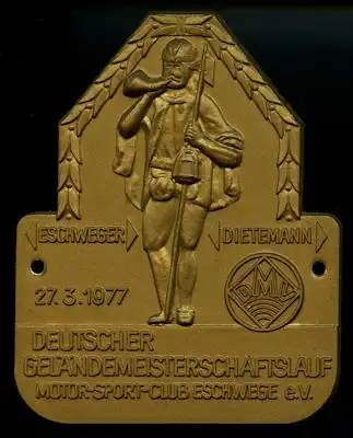 Plakette Motorsportclub Eschwege 27.3.1977