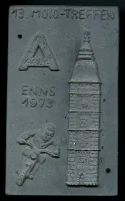 Plakette 13. Moto Treffen Enns 1973