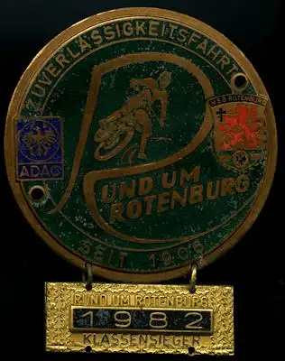 Plakette Rund um Rotenburg 1982