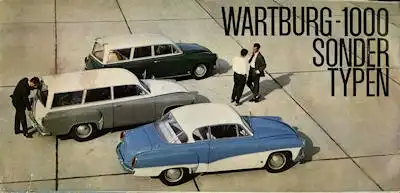 Wartburg 1000 Sondertypen Prospekt 1963