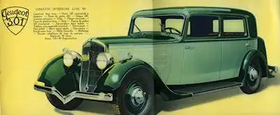 Peugeot 201 301 Prospekt 1934