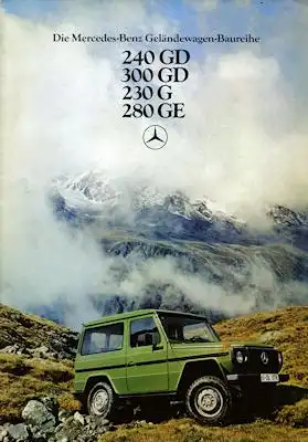 Mercedes-Benz 240 GD- 280 GE Prospekt 1979