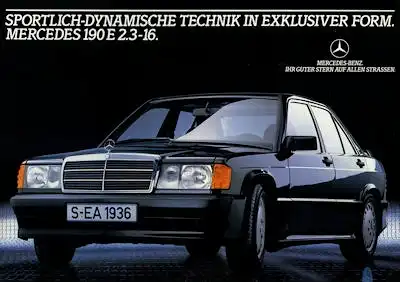 Mercedes-Benz 190 E 2,3 16 Prospekt 1984