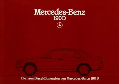 Mercedes-Benz 190 D Prospekt 1984