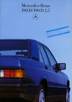 Mercedes-Benz 190 D D 2,5 Prospekt 1986