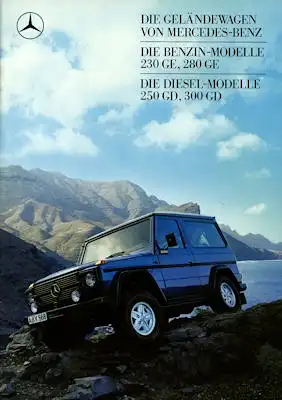 Mercedes-Benz 240 GD- 280 GE Prospekt 1988