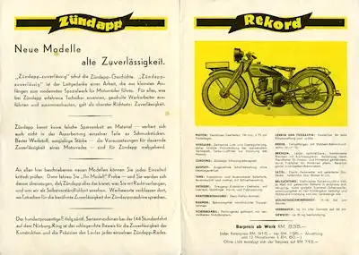 Zündapp Programm 5.1930
