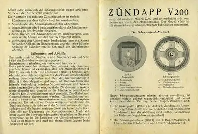 Zündapp Z 200 Schwungrad-Magnet V 200 ca. 1929