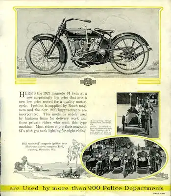 Harley-Davidson Programm 1923