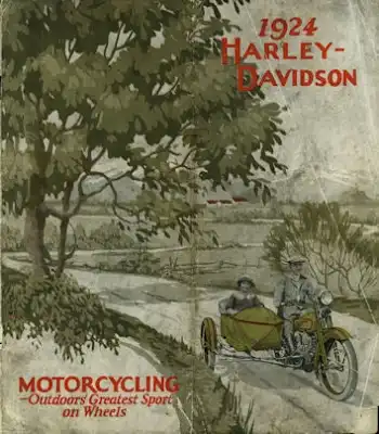 Harley-Davidson Programm-Umschlag 1924