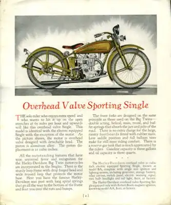 Harley-Davidson Programm 1926