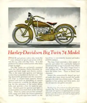 Harley-Davidson Programm 1926