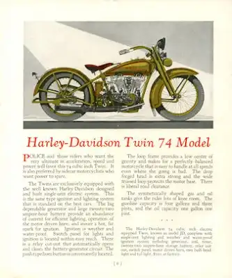 Harley-Davidson Programm 1927