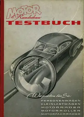 Motor-Rundschau Testbuch 1. Ausgabe 1951