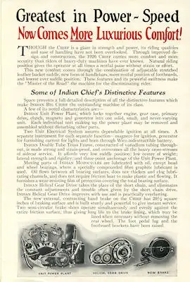 Indian Big Chief 74 Prospekt 1926