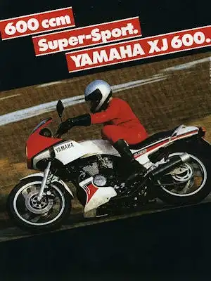 Yamaha XJ 600 Prospekt 1984