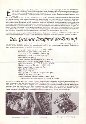 BMW R 75 Prospekt 1942 Reprint!