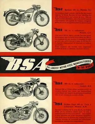 BSA Programm 1950er Jahre f