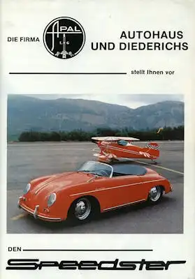 Apal Porsche Speedster Replik Prospekt 1981