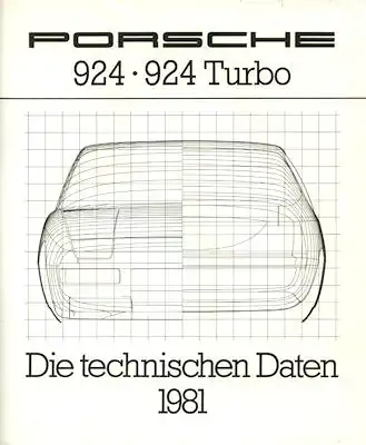 Porsche 924 / Turbo Techn. Daten 6.1980