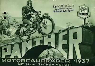 Panther Motor-Fahrräder 1937
