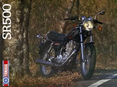 Yamaha SR 500 Prospekt 1984