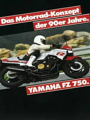 Yamaha FZ 750 Prospekt 1985