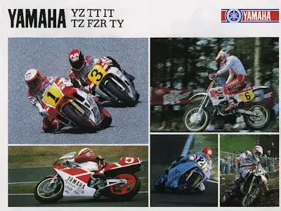 Yamaha YZ TT IT TZ FZR TY Prospekt 1988