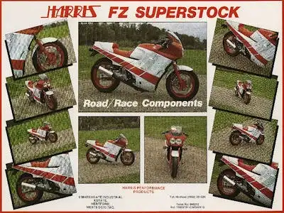 Yamaha Harris FZ Superstock Prospekt 1988