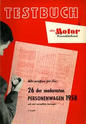 Motor-Rundschau Testbuch 11. Ausgabe 1958