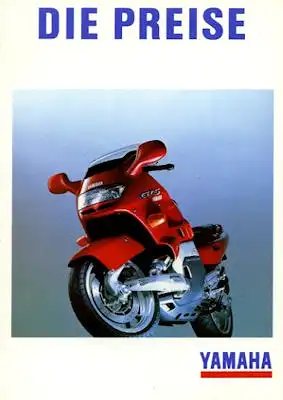 Yamaha Preisliste 1993