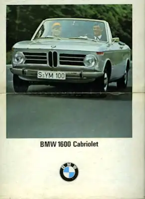 BMW 1602 Cabriolet Prospekt 2.1970