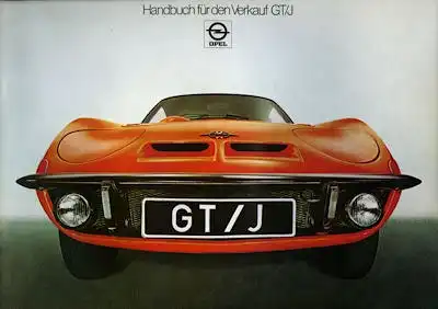 Opel GT/J Handbuch für den Verkauf 1971