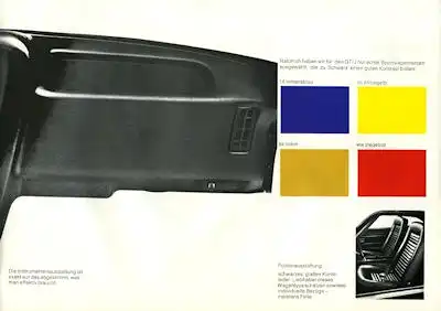Opel GT/J Handbuch für den Verkauf 1971