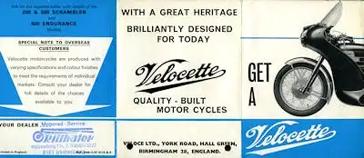 Velocette Programm 1967