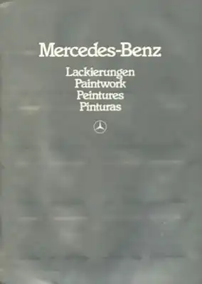 Mercedes-Benz Farben Prospekt 12.1981