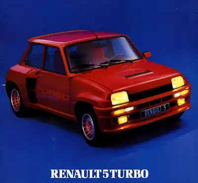 Renault R 5 Turbo Prospekt 1980er Jahre