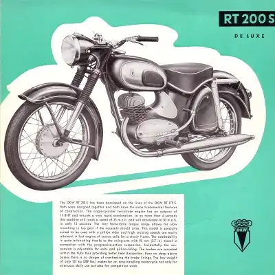 DKW RT 200 S Prospekt 1955