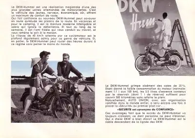 DKW Hummel Prospekt ca. 1956 f