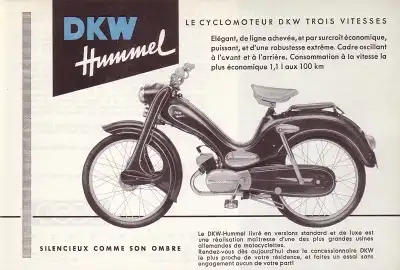 DKW Hummel Prospekt ca. 1956 f