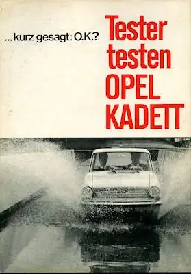 Opel Kadett A Test 1963