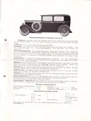 Talbot Programm 1920er Jahre