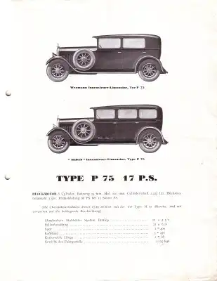 Talbot Programm 1920er Jahre