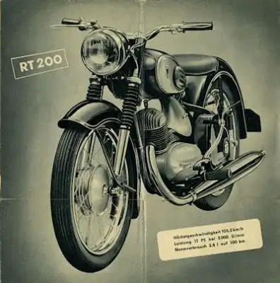 DKW RT 200 Prospekt ca.1954