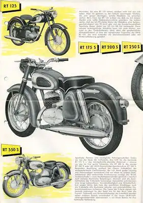 DKW Zweiradprogramm ca. 1957