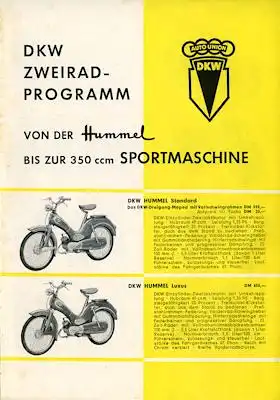 DKW Zweiradprogramm ca. 1957