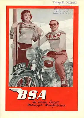 BSA Programm 1950er Jahre f