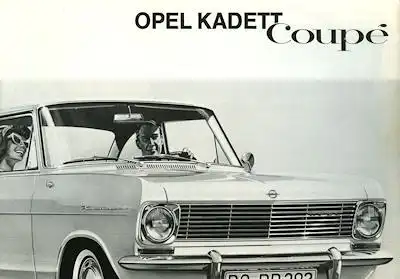 Opel Kadett A Coupe Prospekt 9.1963